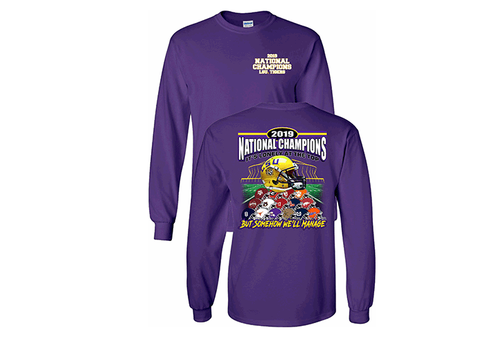 2019 LSU National Champions Lonely At The Top